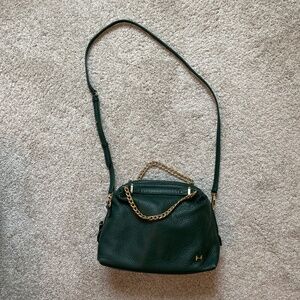 Dark green Halston Heritage purse